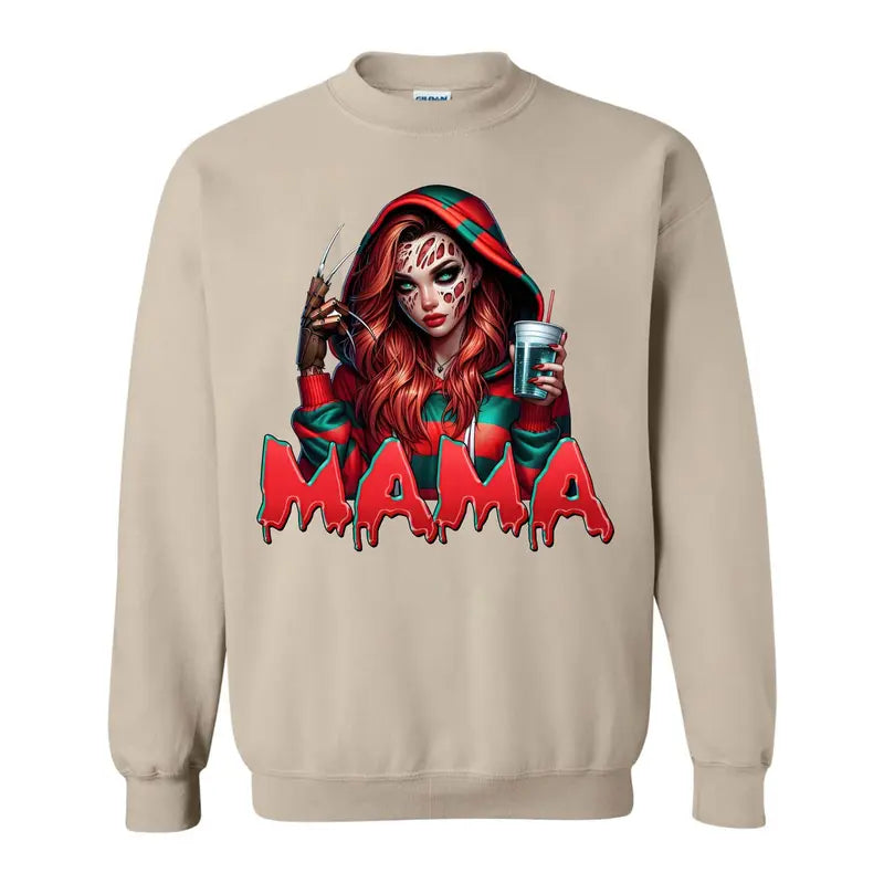 Halloween Spooky Mama Sweatshirt, Cool Mama Halloween Sweatshirt, Mama Halloween Gift, Gifts For Mom