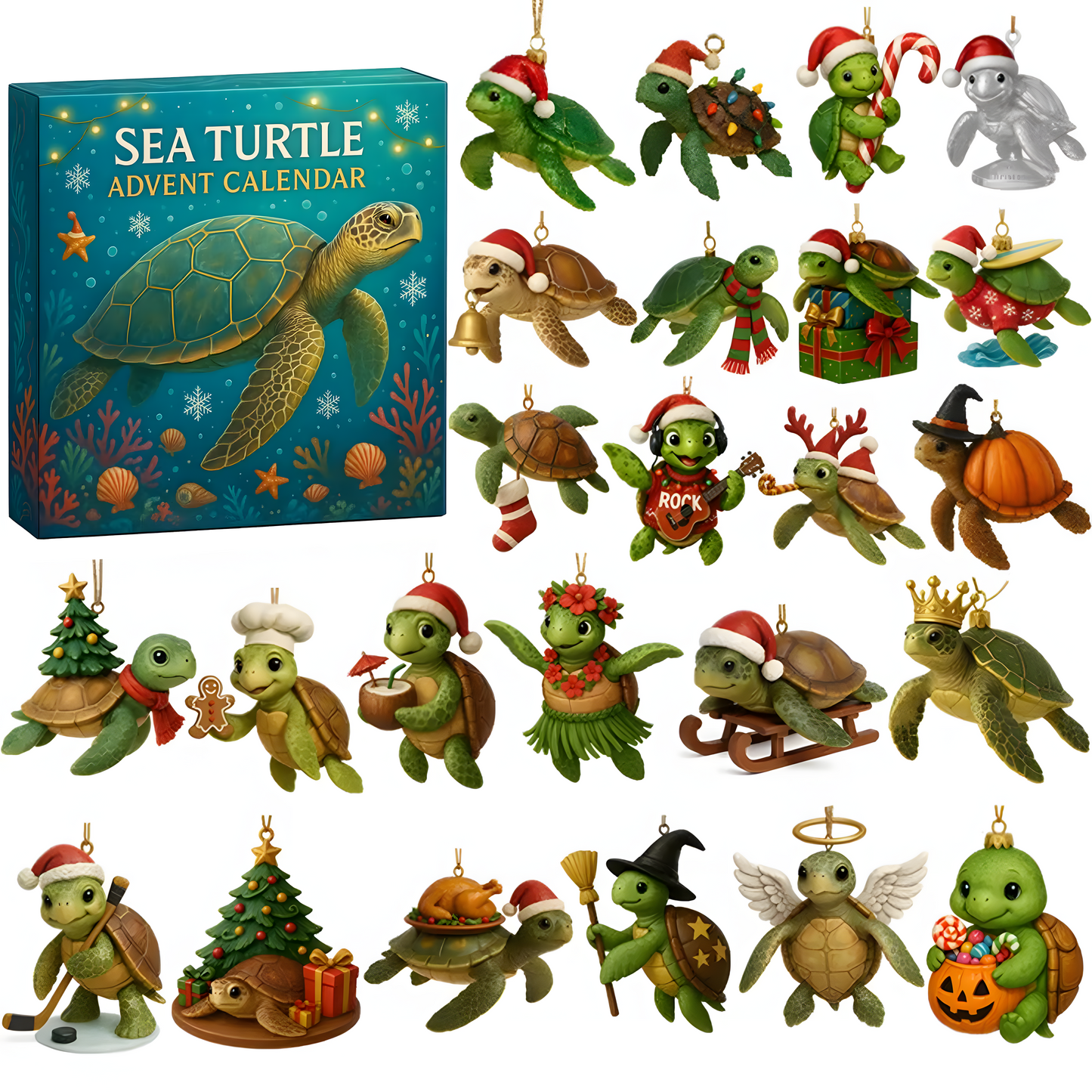 🎄Christmas Sea Turtle Advent Calendar