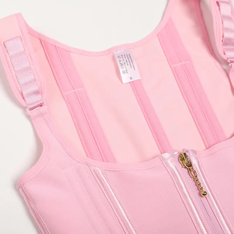 Waist Shapewear for Women Tummy Control Girdle Workout Shapewear with Adjustable Shoulder Strap