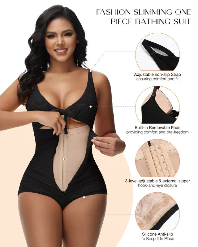 Women's Tummy Control Swimsuit One Piece Slimming Bathing Suit