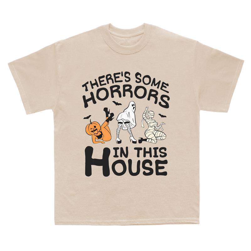 There’s Some Horrors In This House Shirt, Retro Halloween Shirt, Funny Halloween Sweatshirt, Trendy Halloween Gift, Halloween Party Shirts