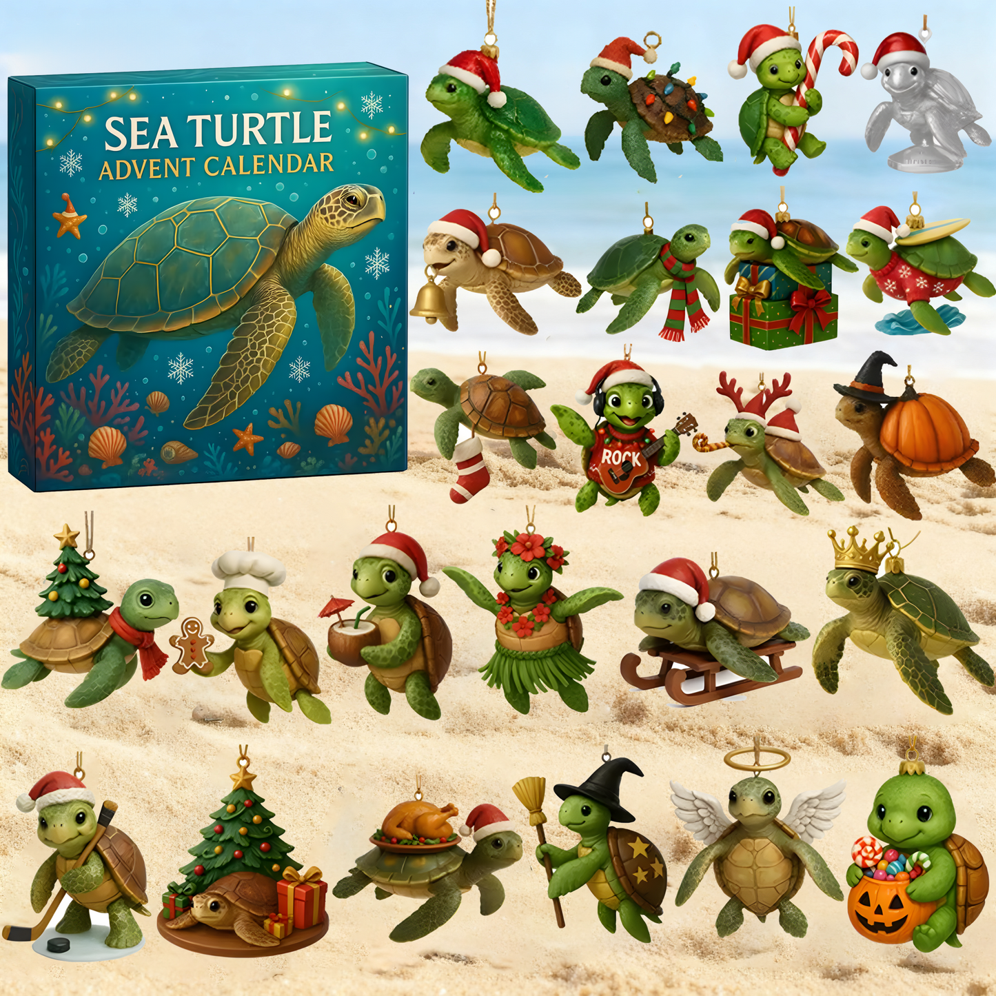 🎄Christmas Sea Turtle Advent Calendar