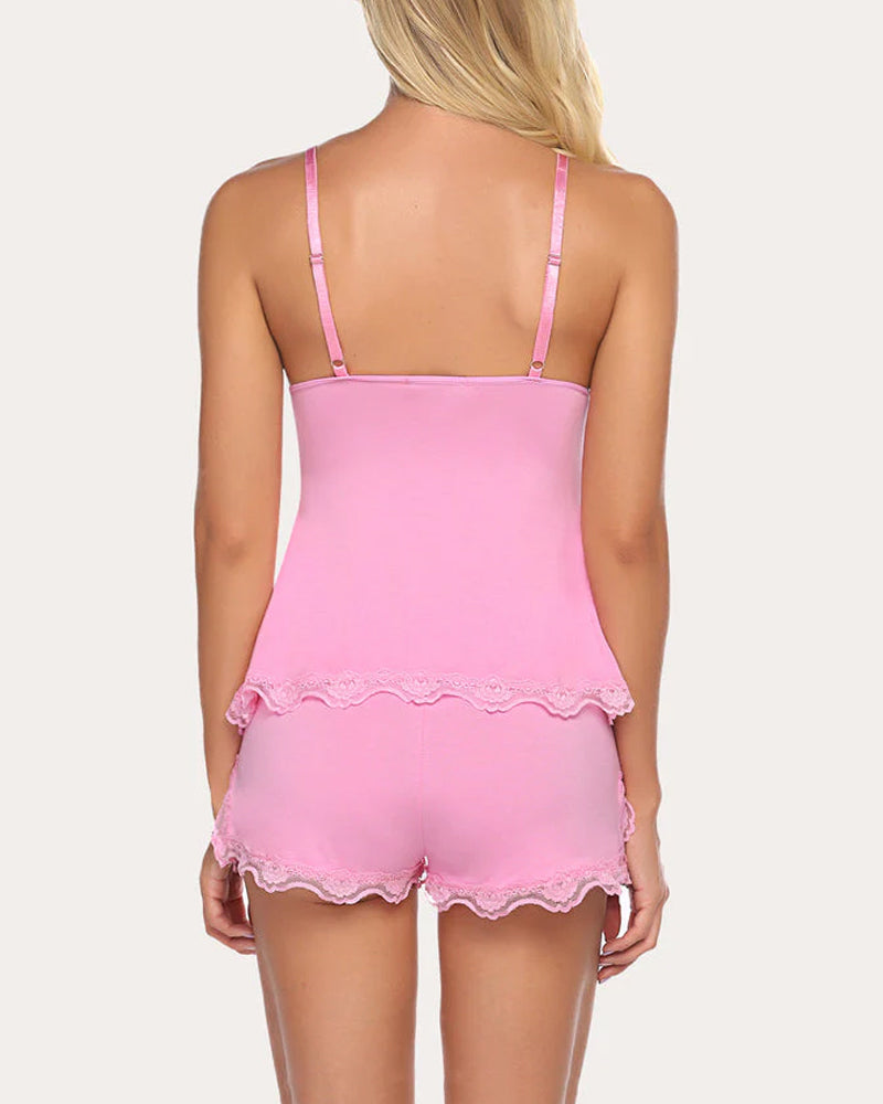 Lace Nightwear Pajamas Lounge Sets