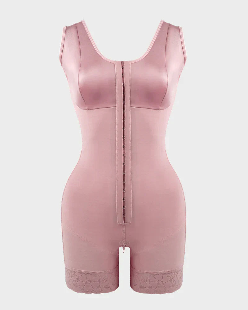 Plus Size Tummy Control Full Shapewear Butt Lifter with Zipper Crotch