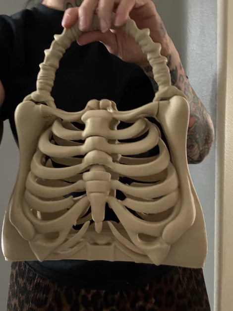 Spooky Creepy Skeleton Bone Handbag