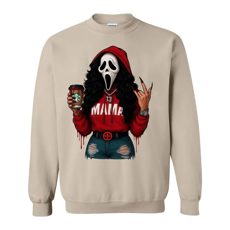 Halloween Spooky Mama Sweatshirt, Cool Mama Halloween Sweatshirt, Mama Halloween Gift, Gifts For Mom