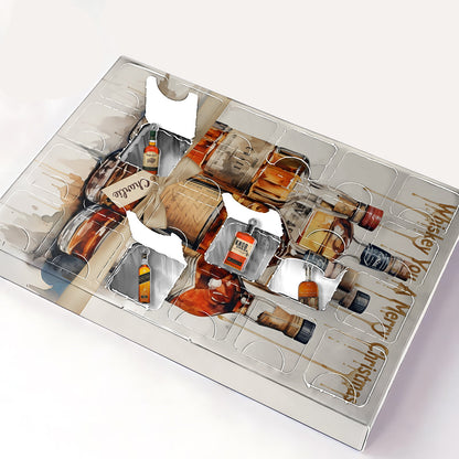 Whiskey Christmas Gift - Personalized Whisky Advent Calendar With Ornaments