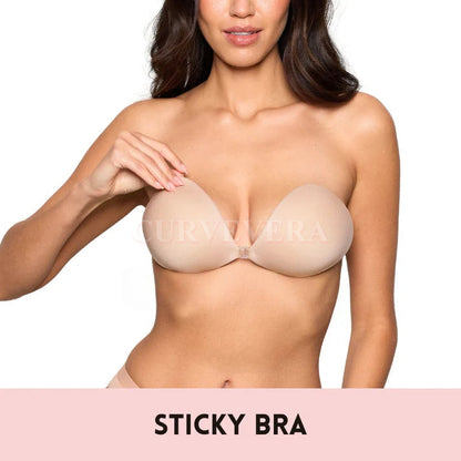 Seamless Push-up Sticky Bra