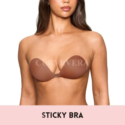 Seamless Push-up Sticky Bra