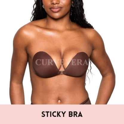 Seamless Push-up Sticky Bra