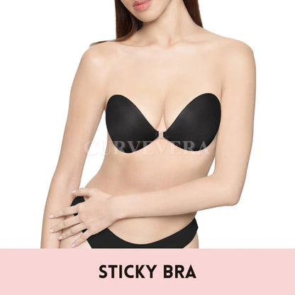 Seamless Push-up Sticky Bra
