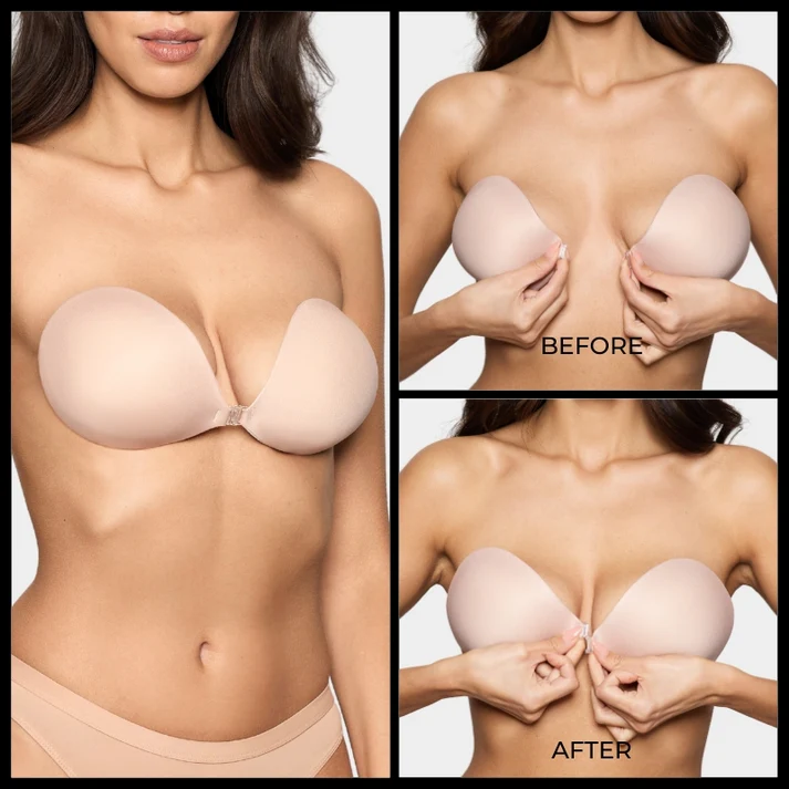 Seamless Push-up Sticky Bra