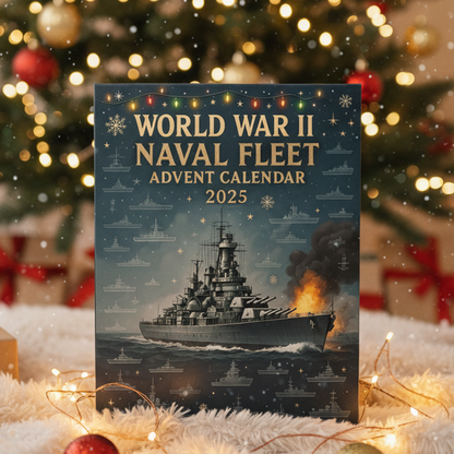 🌲Christmas Gift--WWII Naval Fleet Advent Calendar 2025 – 24 Days of Iconic Warships