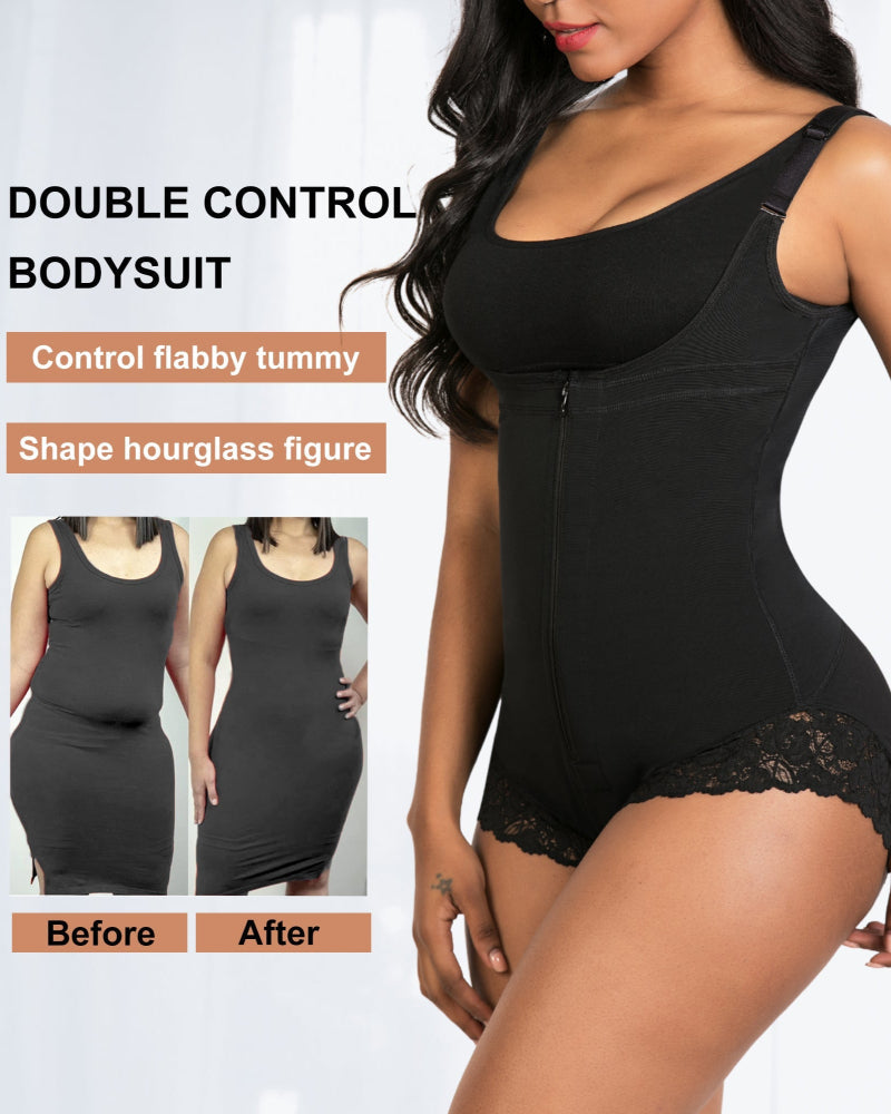 Tummy Control Colombian Open Bust Body Shaper Slimmer Bodysuit