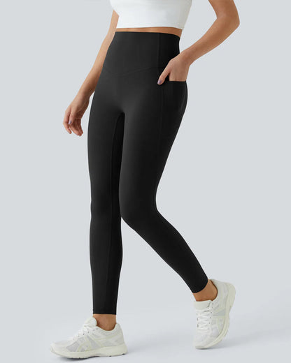 🎁Last Day 49% OFF🔥 Butt Lifting Tummy Control Side Pocket High Waisted Shaping Training Leggings