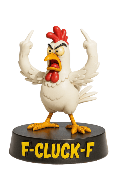 Trendy Funny F-Caw-F Chicken Advent Calendar 2025