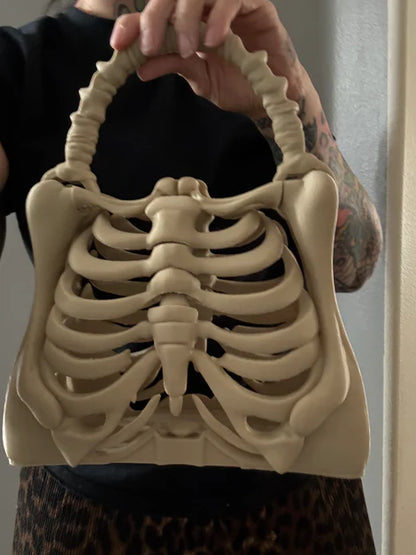 Spooky Creepy Skeleton Bone Handbag