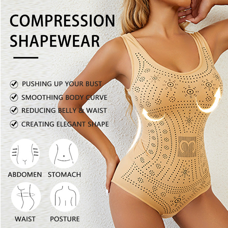 Women Slimming Bodysuits Shapewear Tops Tummy Control Body Shaper Spaghetti Strap Camisole Leotards Bodycon Jumpsuit