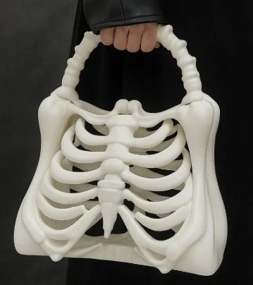 Spooky Creepy Skeleton Bone Handbag
