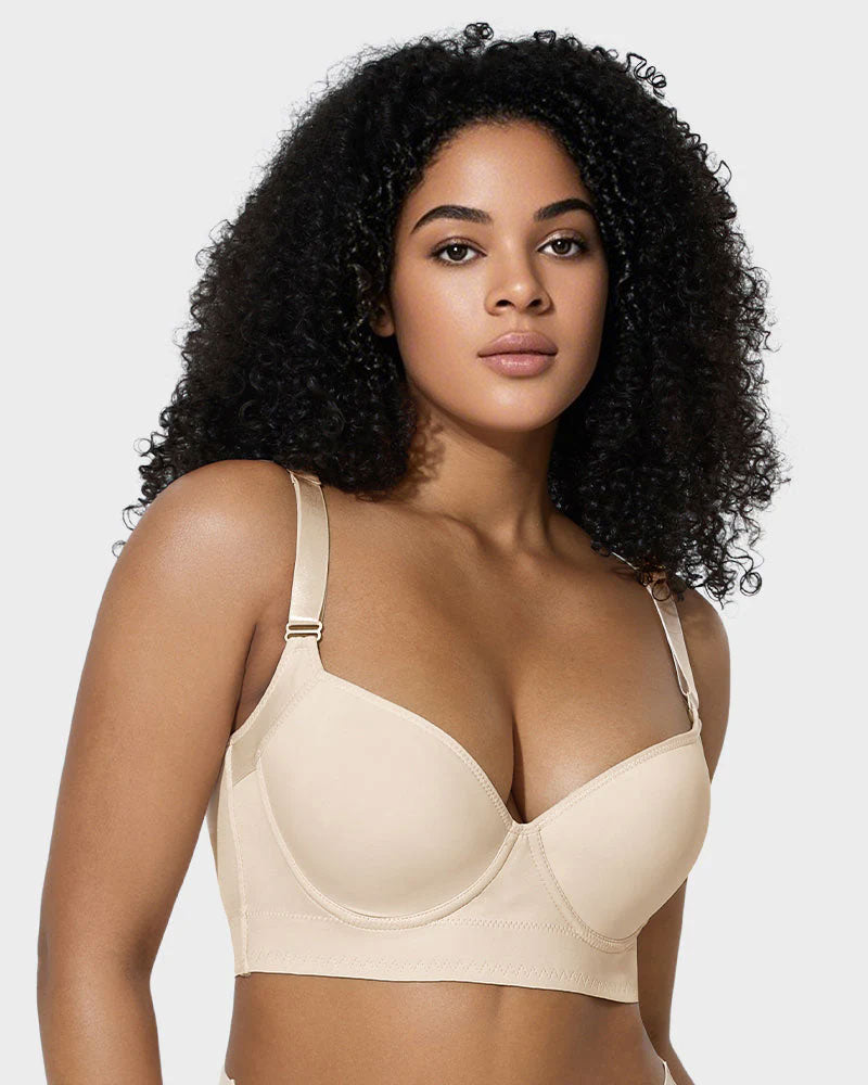 Back Smoothing Underwire Push Up Bra