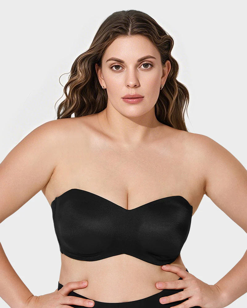 Full Support Non-Slip Convertible Bandeau Bra